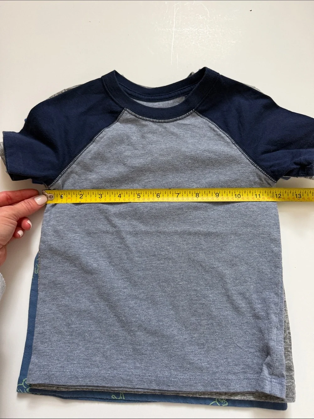 Bundle Cat & Jack Boys Tees Size 3T Navy and Gray Short-Sleev